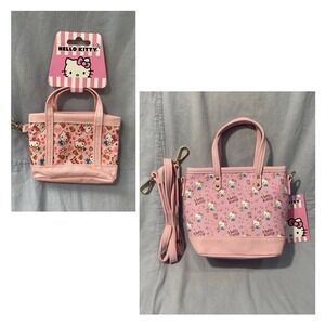NEW Sanrio Hello Kitty Pink Mini Purse Crossbody Bag Mini Tote Hello Kitty Bear
